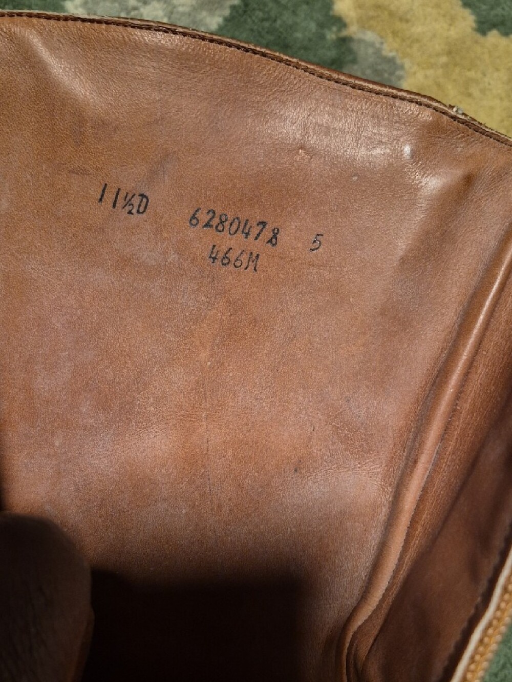 Men's Brown Leather Zip-Front Work Boots - Picture 13 of 15